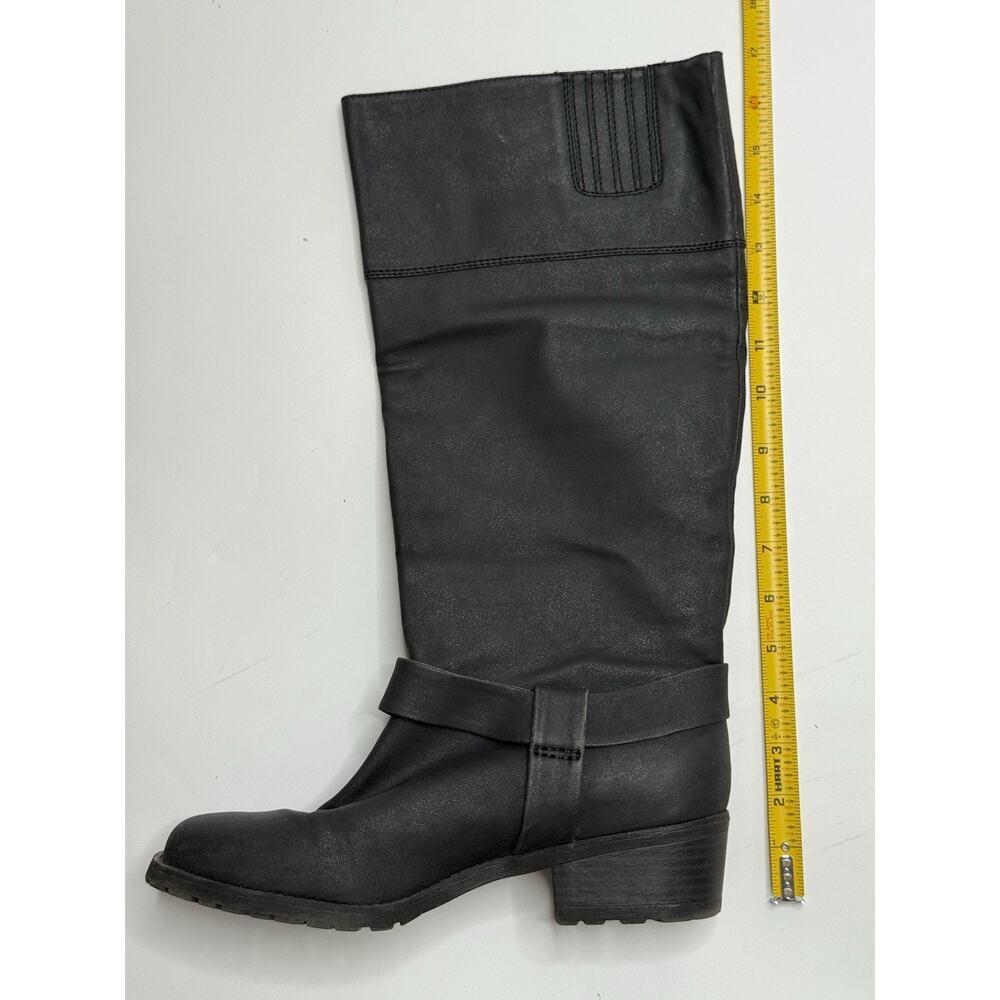 JustFab Charcoal Moto Boots - Picture 6 of 6
